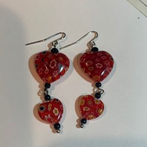 Valentine, earrings.